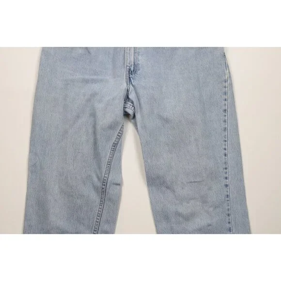 Vintage 90s Levis 550 Womens 16 Distressed Relaxed Fit Tapered Leg Denim Jeans - Picture 3 of 14